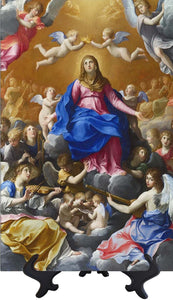 Main Coronation of the Virgin - Guido Reni -Coronation of Mary Queen of Heaven and Earth on stand & no background