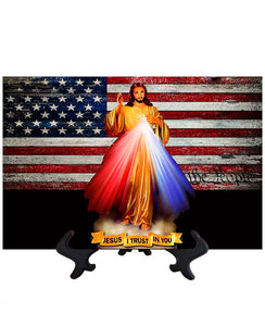 Main Divine Mercy Jesus art with U.S. flag & no background