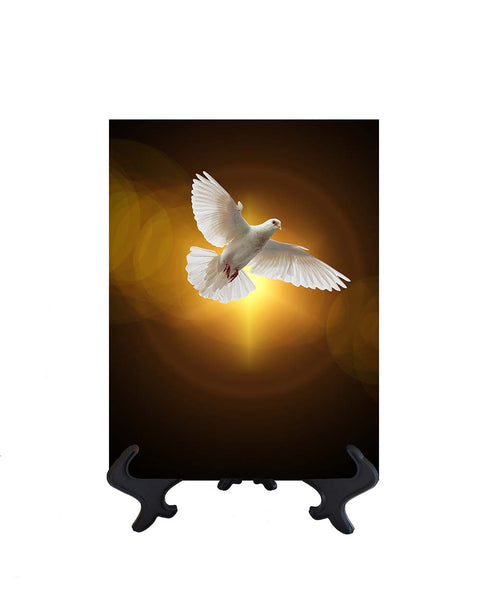 6x8 Holy Spirit in the form of a dove with the sun and its golden rays in the background & no background