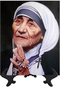 Main 8x10 St. Mother Teresa of Calcutta on stand & no background