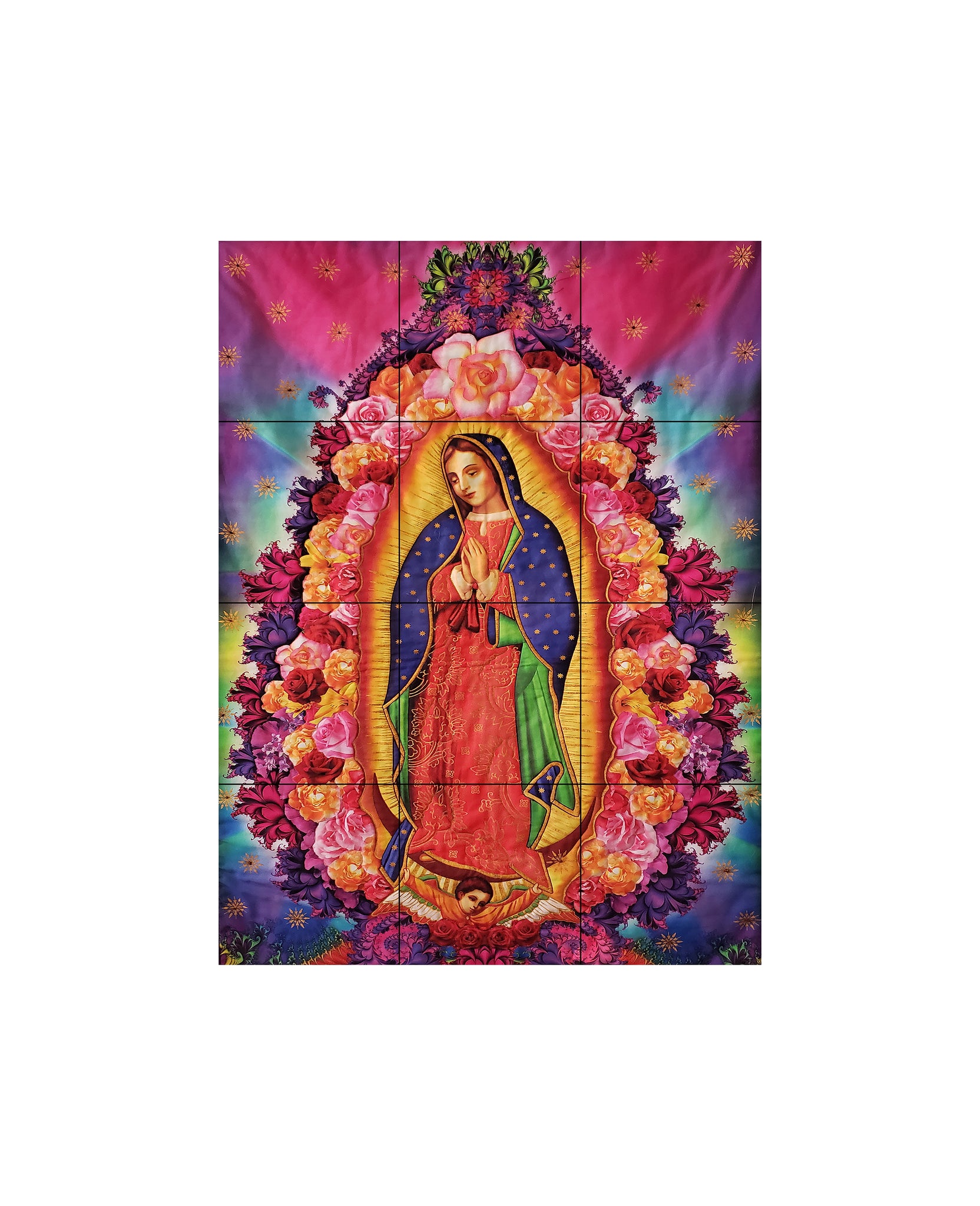 Colorful image of Our Lady of Guadalupe