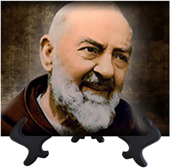Main St. Padre Pio on stand & no background
