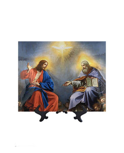 8x10 The Holy Trinity in Glory - God the Father, Son and Holy Ghost & no background
