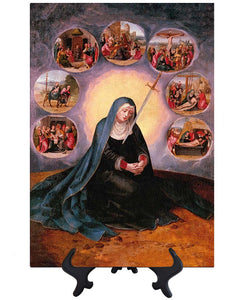 Main Our Lady of Sorrows - The Seven Sorrows of Mary on stand & no background