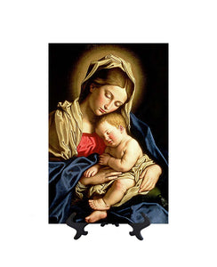 8x12 The Virgin With Child in Majesty on stand & no background